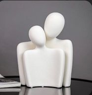 He & She Pottery Vases White