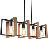 squares of wood pendant