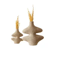 Sandstone Twin Set - Sculptural Vases