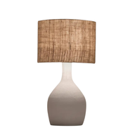 أباجورة سيراميك كلاي هافن بغطاء بيج