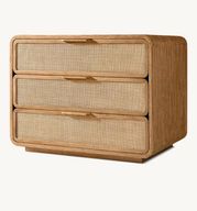 Boho-Chic Cane Nightstand