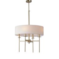 Mini Maria Brass Chandelier with Fabric Shade