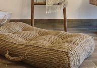 Indio Jute Floor Cushion Filled With High Quality Sponge