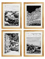 Darwisha Egypt in Monochrome (Set of 4)
