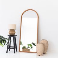 Arch Full-Length Beech Mirror With High-Grade Glass