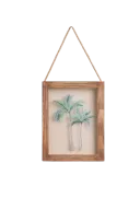 Boho Palms Glass Frame