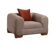 Fibra Chair In Beech Wood Base & Upholstered Body