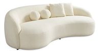 Florence Curved Sofa With Plush Cushions