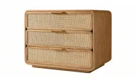 Boho-Chic Cane Nightstand