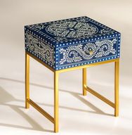 كومودينو بالرسمة الهندي - أرجل ذهبية من الستانلس ستيل