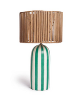 Stripped Dome Table Lamp