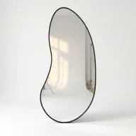 مرآة فوب بتصميم منحني عصري للمساحات الحديثة