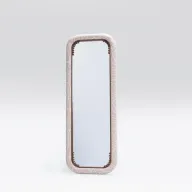 Dalila Mirror - Upholstered Beech Wood Frame with Turnery