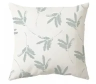 Cascabel Cushion (Lines) - White & Green