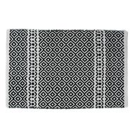 Black Diamonds Cotton Floormat