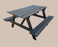Black Picnic Table