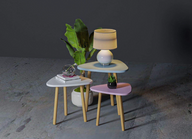 Colorful Trio Side Table set