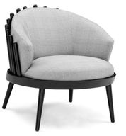 Pillow Chair With Upholstered Body & Wooden Frame