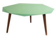 Hexi Coffee Table In Beech Wood & Slanted Legs