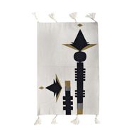 Bamboo Handwoven Kilim Rug - A Stylish Geometric Accent Piece