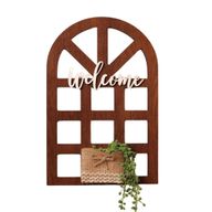 ديكور جداري على شكل قوس بكلمة "Warm Welcome"