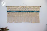 A Weaving Turquoise Wall Hanging