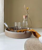 Handmade woven jute try