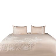 Floral Illusion Chenille Embroidered Duvet Set