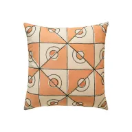 Batik Orbit Cushion – Saumon
