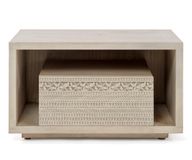 Carved Night Table With Open Shelving