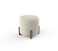 Shine Ottoman - Beech Wood & Linen