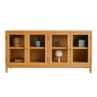 NJ Buffet/ Back sofa Wooden Body With Glass Front