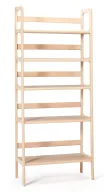 Wooden Open Shelving Unit - 5 Shelves - All Wooden