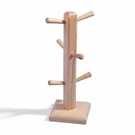 حامل أكواب خشبي