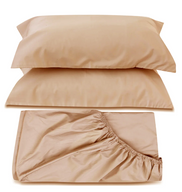 طقم ملايه ذهبي 600 عقدة و 2 كيس مخده