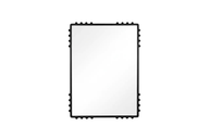 NJ Black Framed Mirror – Modern Design With Artistic Details