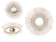 Ora Boho Chic Mirror Set - 3 Pieces