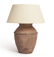 Antiqued Brown Side Lamp