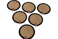 Handmade Woven Coasters Set ( 6 Coasters )