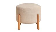 Tasha Stool - Fully Upholstered With Beech Legs