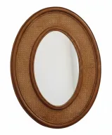 Aurora Bamboo and Cané Mirror – Natural Rustic Charm
