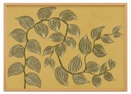 Branches with Yellow Background Print