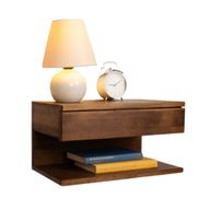 طاولة بجانب السرير مع درج