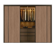 Compact 180 cm Wardrobe with Sliding Doors