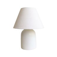 Glazed Off White Table Lamp