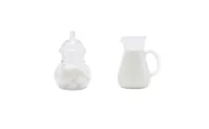 Glassy Bliss Duo: Milk & Sugar Set