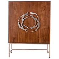 خزانة بار ويرل خشب جوز