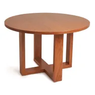 طاولة طعام كروس دائرية خشبية