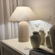 Eclat table lamp in mocha- Tall