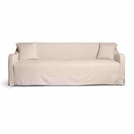 كنبة بغطاء قابل للغسل – تصميم ريفي أنيق